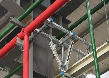 大宁该抗震支架的整体式支吊架结构协调性好